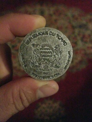 2017 Republic Of Chad 5 Oz Silver Queen Nefertiti - Sku 155130