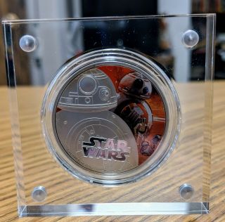 2016 Niue $2 1oz Colorized Proof Silver Star Wars Force Awakens - Bb - 8