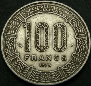 Central Africal Republic 100 Francs 1975 - Nickel - Vf - 2657 ¤