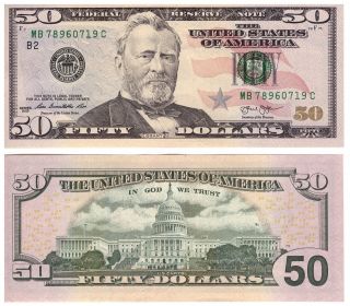Usa - 50 Dollars 2013 (york) - Federal Reserve Paper Money P 542 - Unc