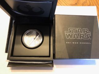 2017 Star Wars Classics - Obi - Wan Kenobi 1oz Niue Proof Silver Coin - W/box