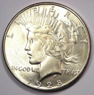 1928 - S Peace Silver Dollar $1 - - Luster - Rare Date