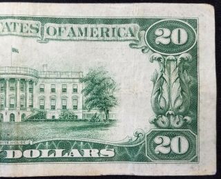 1929 $20.  00 National Currency,  The Safe Deposit National Bank of Bedford,  MA 5