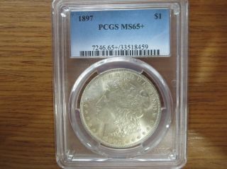 1897 - p morgan dollar PCGS MS65,  29w040 3