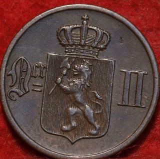 1899 Norway 1 Ore Foreign Coin