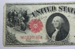 1917 $1 One Dollar United States Note FR 39 Speelman - White Horse Blanket 2