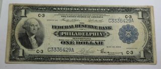 1918 $1 One Dollar Federal Reserve Note Fr 714 Tehee - Burke Hardt - Passmore Blanke