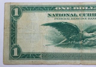 1918 $1 One Dollar Federal Reserve Note FR 714 Tehee - Burke Hardt - Passmore Blanke 5