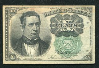 Fr.  1264 10 Ten Cents Fifth Issue Fractional Currency Note Vf/xf