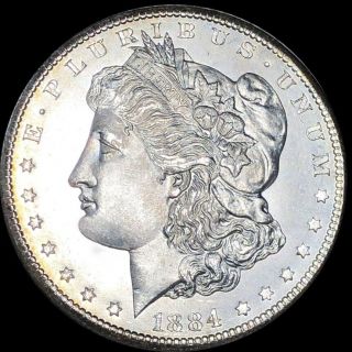 1884 - Cc Morgan Silver Dollar Looks Uncirculated High End Ms Bu Carson City Coin
