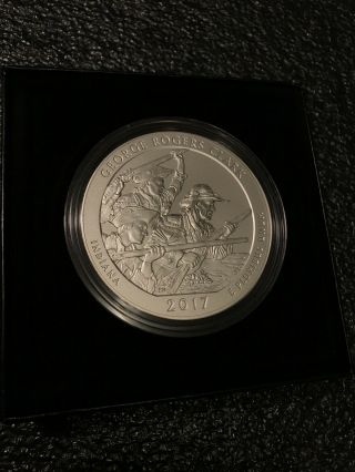 2017 - P George Rogers Clark Indiana 5 OZ 999 Silver America the 17AN 2