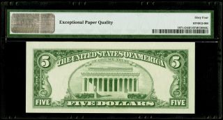 $5 1969B Federal Reserve Note Chicago PMG 64 EPQ Choice Uncirculated 2