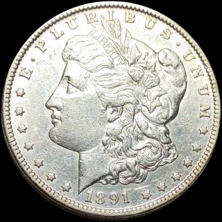 1891 - Cc Morgan Silver Dollar Closely Uncirculated Carson City High End Collect