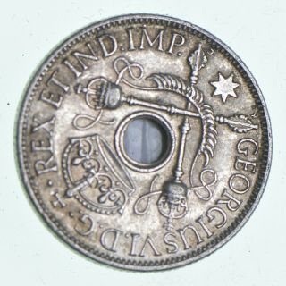 Roughly Size Of Quarter - 1938 Guinea 1 Shilling - World Silver - 5.  3g 743