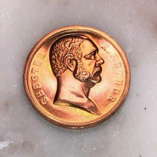President Chester A.  Arthur Inaugural Bronze Medal Coin Token