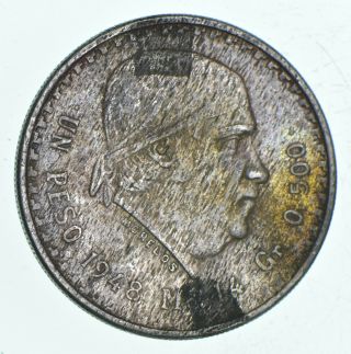 Silver - World Coin - 1948 Mexico 1 Peso - 14g - World Silver Coin 256