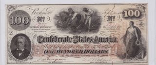 September 2 1862 Richmond Va Csa Confederate 100 Dollars $100 Note | Cs - 41