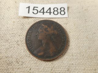1877 Great Britain Half Penny Grade Collector Album Coins - 154488 2