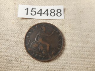 1877 Great Britain Half Penny Grade Collector Album Coins - 154488 3