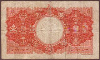 Malaya & British Borneo 10 Dollars 1953 2