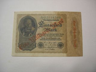 Germany 1 Billion Mark 1923 Circulated Banknote P - 113a/1