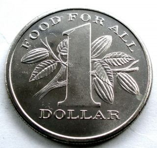 Trinidad & Tobago 1 Dollar 1969 Km 6 Series F.  A.  O.  Tt3.  2