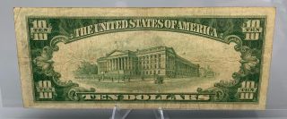 1928 $10 DOLLAR BILL GOLD CERTIFICATE FRN PAPER MONEY NOTE CURRENCY RARE 2