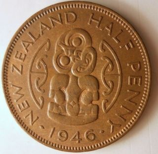 1946 Zealand 1/2 Penny - Coin - - Zealand Bin C
