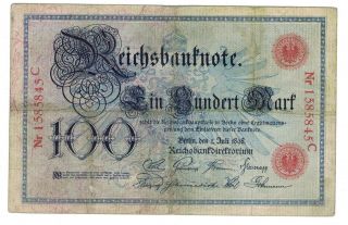 Germany Reichsbanknotes 1898,  1915,  1919
