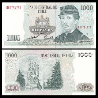 Chile 1000 1,  000 Pesos,  2005,  P - 154f,  Unc
