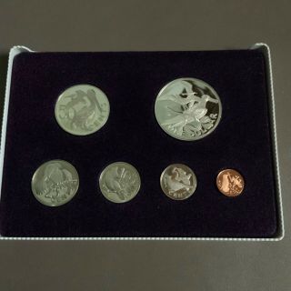 1973 Official Coinage Of The British Virgin Islands Proof Set Franklin