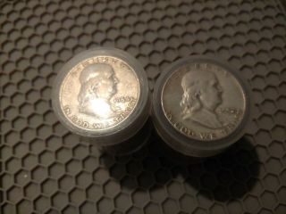 $20 Face Value Franklin 1/2 Dollars 90 Silver