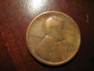 1922 No D 1c Lincoln Cent Die 2 Strong Reverse Error Extra Fine Scarce