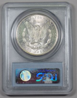 1883 - O Morgan Silver Dollar PCGS MS64,  CAC PQ rainbow toned 2