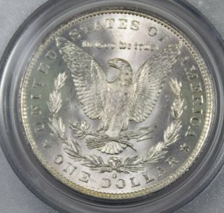 1883 - O Morgan Silver Dollar PCGS MS64,  CAC PQ rainbow toned 5