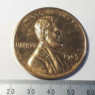 United States Large Cent / Sudbury,  On Medal 1965