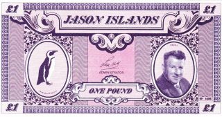 1 Pound Aunc Banknote From Jason Islands 1979