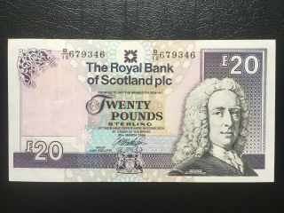 The Royal Bank Of Scotland 1999 £20 Twenty Pounds Banknote Ef S/n B10 679346