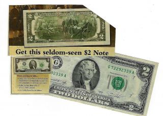 25 Pack ($50.  00) 1976 $2 Bills From FRB of Chicago Circulated 4