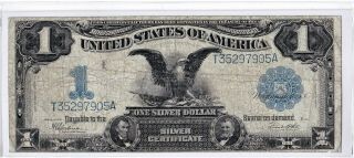 $1.  00 1899 $1 Silver Certificate.  Black Eagle Fr 236.  Large Evenly Circulated