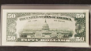 1993 $50 Fifty Dollar Bill Note Federal Reserve US Currency Old Money 2