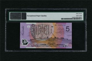 2013 Australia Reserve Bank 5 Dollars Pick 57h PMG 67 EPQ Gem UNC 2