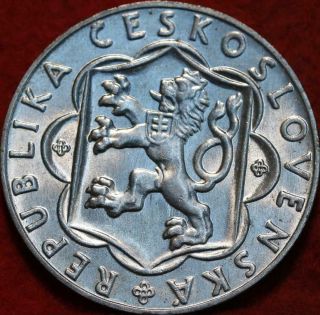 1954 Czechoslovakia 10 Korun Silver Foreign Coin