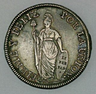 1831 Peru 8 Reales.  903 Silver Coin