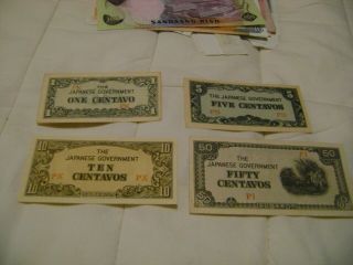 Philippines Nd (1942) - 1,  5,  10,  50 Cent.  & 100 Pesos - Banknote Japanese Government.