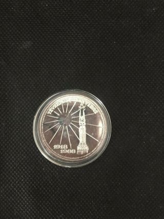 Latvia Year 1988 Silver Proof 70th Anniversary Of Ind