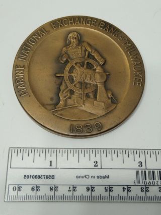 1839 Whitehead And Hoag Medal Marine National Exchange Bank Milwaukee Engraved