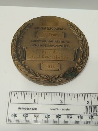 1839 Whitehead and Hoag Medal Marine National Exchange Bank Milwaukee Engraved 2