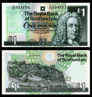Scotland Royal Bank,  1 Pound,  2001,  P - 351 (351e),  Lord Ilay Unc