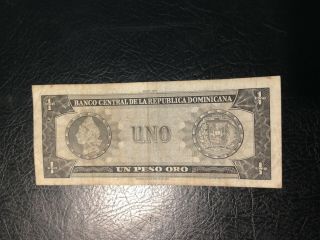 Dominican Republic Banknote 1 Peso 1976 2